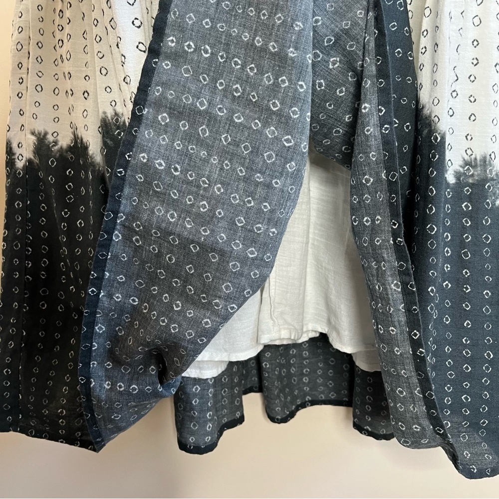 Apiece Apart Aborsano Dress in Dipped Shibori - Dip Tie Dye Boho Smocked - Picture 12 of 16